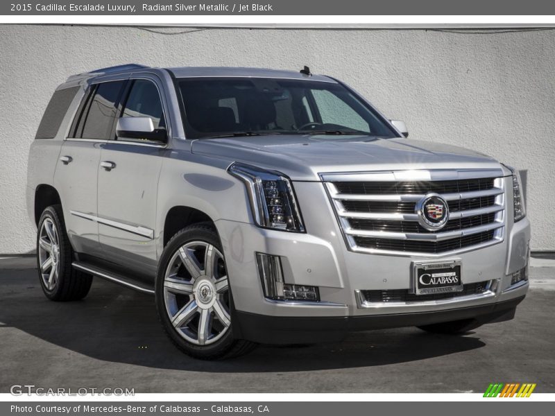 Radiant Silver Metallic / Jet Black 2015 Cadillac Escalade Luxury