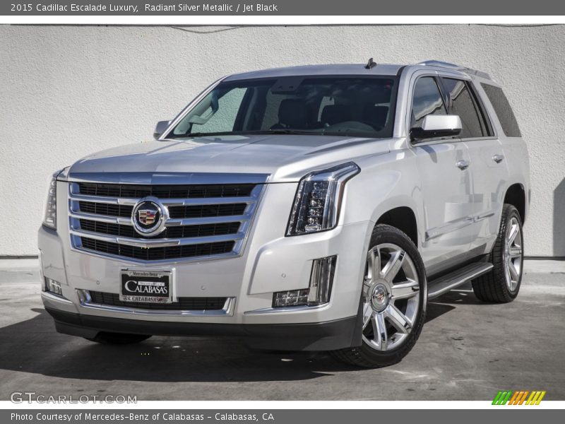 Radiant Silver Metallic / Jet Black 2015 Cadillac Escalade Luxury