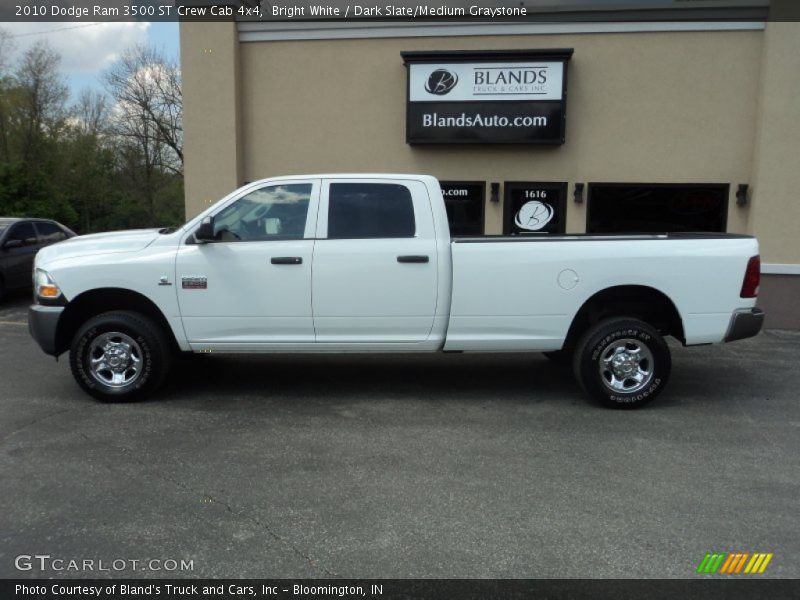 Bright White / Dark Slate/Medium Graystone 2010 Dodge Ram 3500 ST Crew Cab 4x4
