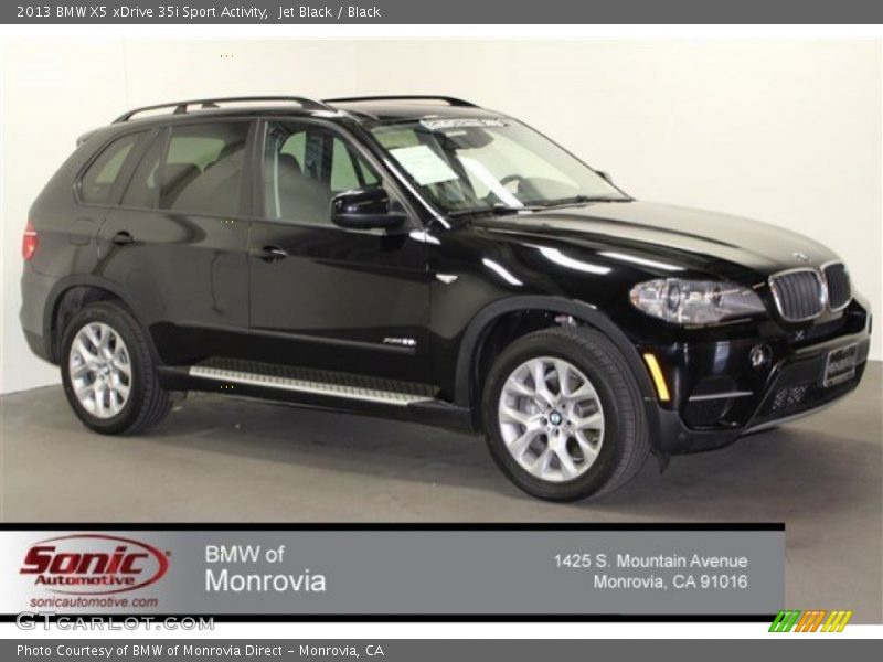 Jet Black / Black 2013 BMW X5 xDrive 35i Sport Activity