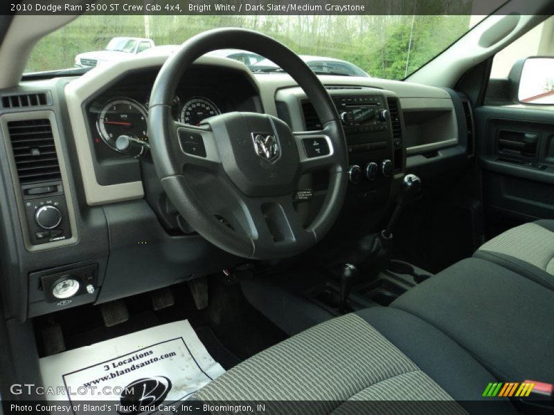 Bright White / Dark Slate/Medium Graystone 2010 Dodge Ram 3500 ST Crew Cab 4x4