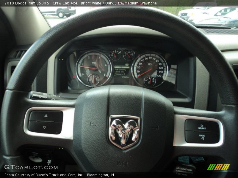 Bright White / Dark Slate/Medium Graystone 2010 Dodge Ram 3500 ST Crew Cab 4x4