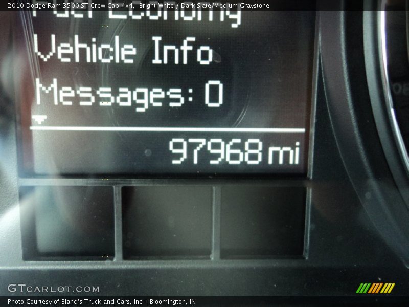 Bright White / Dark Slate/Medium Graystone 2010 Dodge Ram 3500 ST Crew Cab 4x4