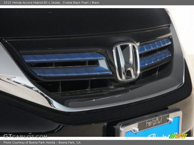 Crystal Black Pearl / Black 2015 Honda Accord Hybrid EX-L Sedan