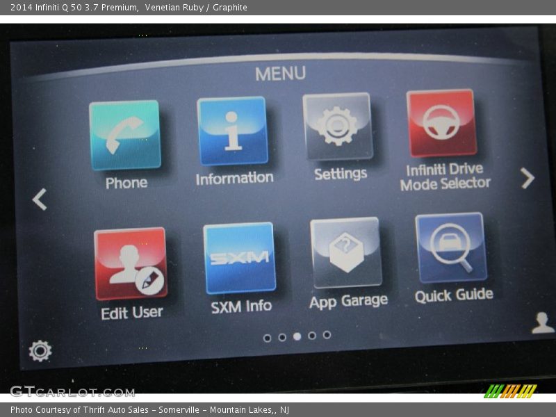 Venetian Ruby / Graphite 2014 Infiniti Q 50 3.7 Premium