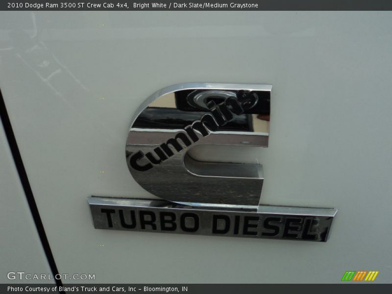 Bright White / Dark Slate/Medium Graystone 2010 Dodge Ram 3500 ST Crew Cab 4x4