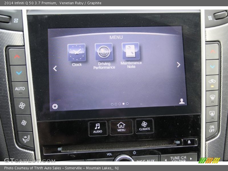 Venetian Ruby / Graphite 2014 Infiniti Q 50 3.7 Premium
