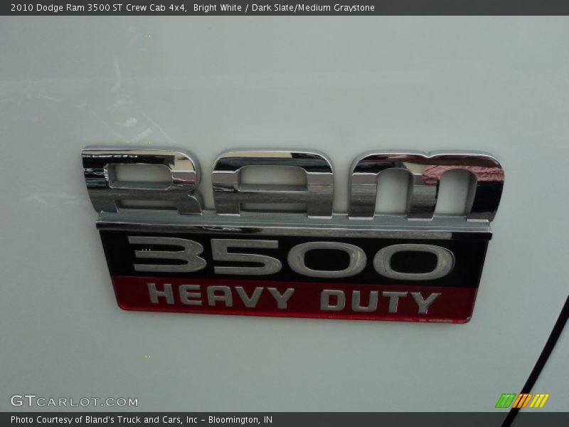 Bright White / Dark Slate/Medium Graystone 2010 Dodge Ram 3500 ST Crew Cab 4x4
