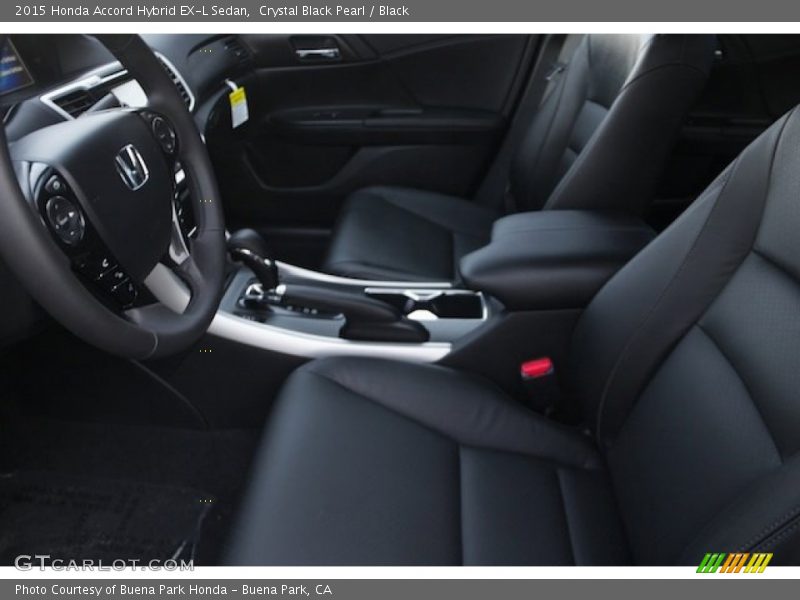 Crystal Black Pearl / Black 2015 Honda Accord Hybrid EX-L Sedan