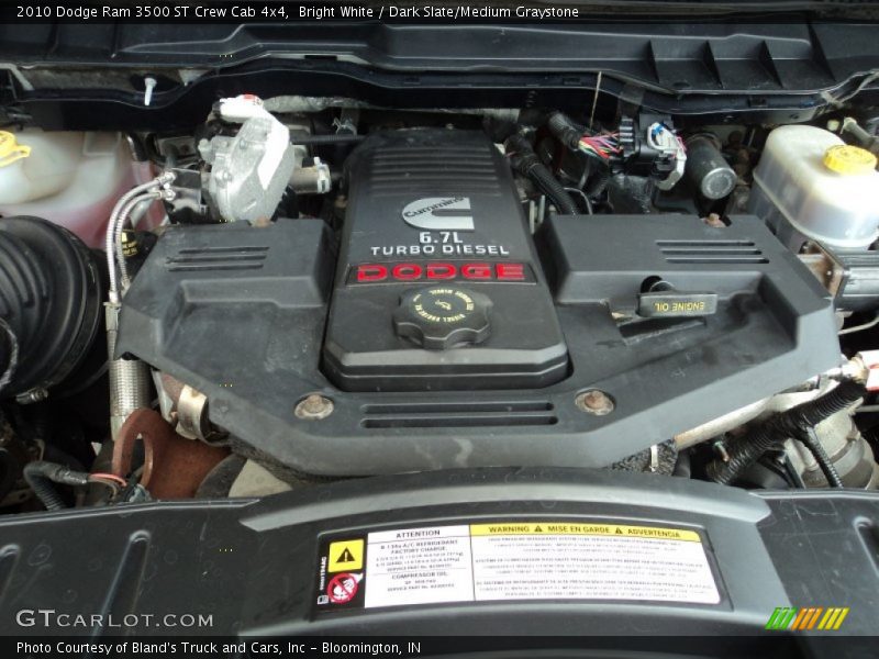 Bright White / Dark Slate/Medium Graystone 2010 Dodge Ram 3500 ST Crew Cab 4x4
