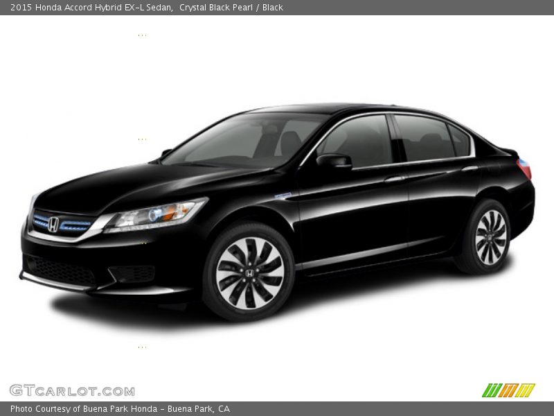 Crystal Black Pearl / Black 2015 Honda Accord Hybrid EX-L Sedan