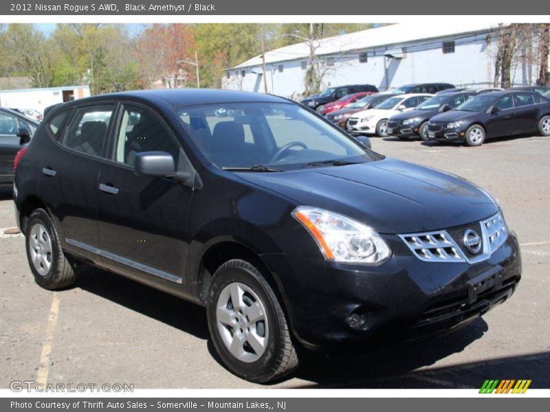 Black Amethyst / Black 2012 Nissan Rogue S AWD