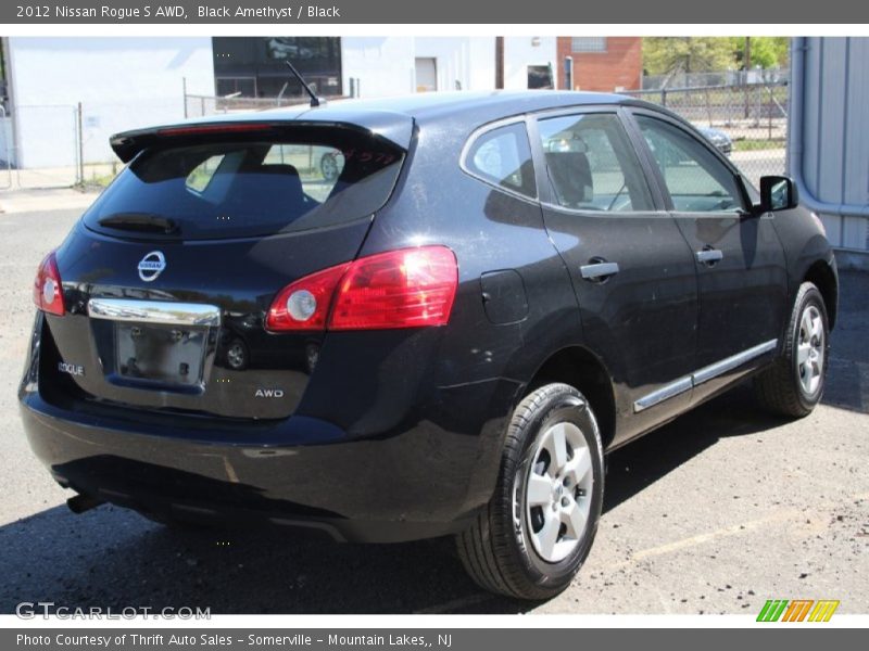 Black Amethyst / Black 2012 Nissan Rogue S AWD