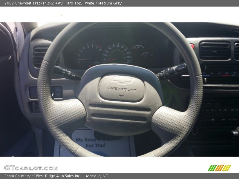 White / Medium Gray 2002 Chevrolet Tracker ZR2 4WD Hard Top