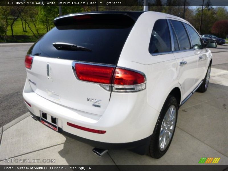 White Platinum Tri-Coat / Medium Light Stone 2013 Lincoln MKX AWD