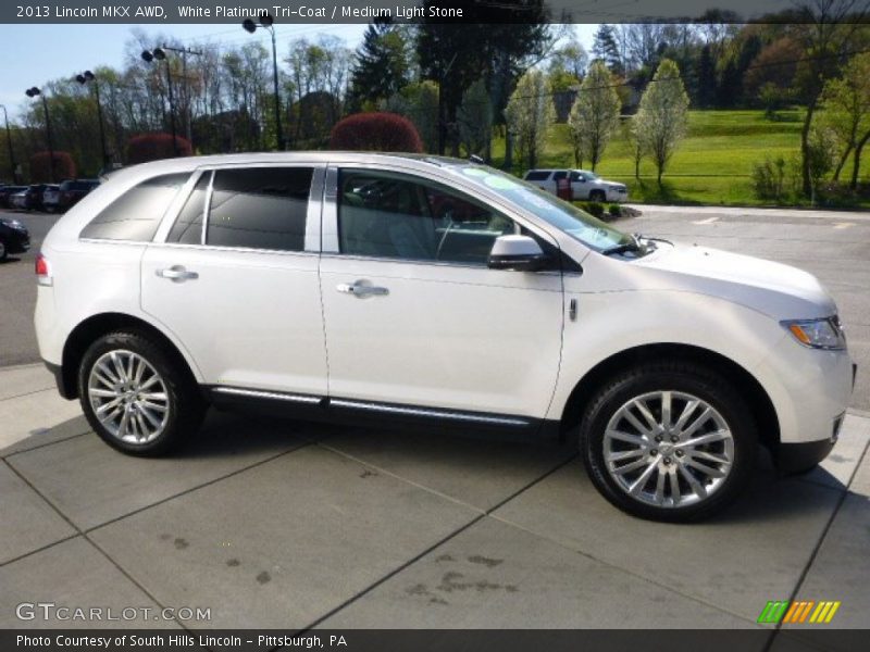 White Platinum Tri-Coat / Medium Light Stone 2013 Lincoln MKX AWD