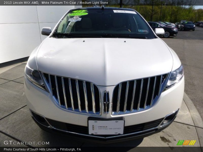 White Platinum Tri-Coat / Medium Light Stone 2013 Lincoln MKX AWD