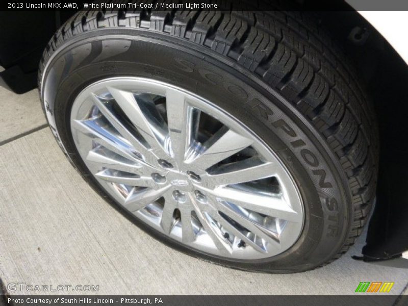 White Platinum Tri-Coat / Medium Light Stone 2013 Lincoln MKX AWD
