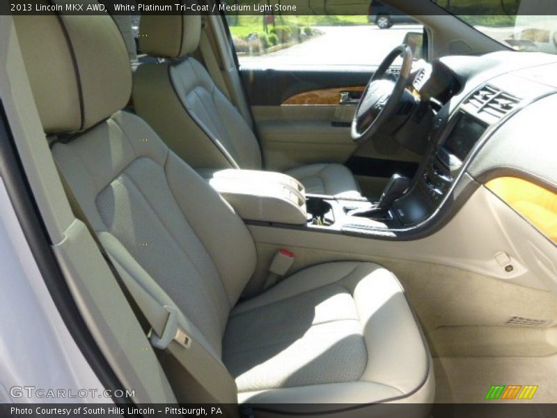 White Platinum Tri-Coat / Medium Light Stone 2013 Lincoln MKX AWD