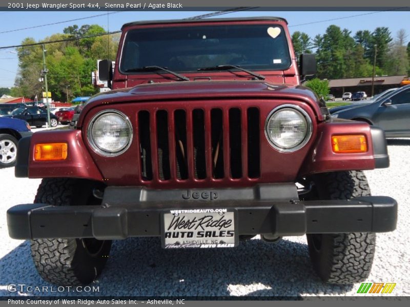 Sienna Pearl / Agate Black 2001 Jeep Wrangler Sport 4x4