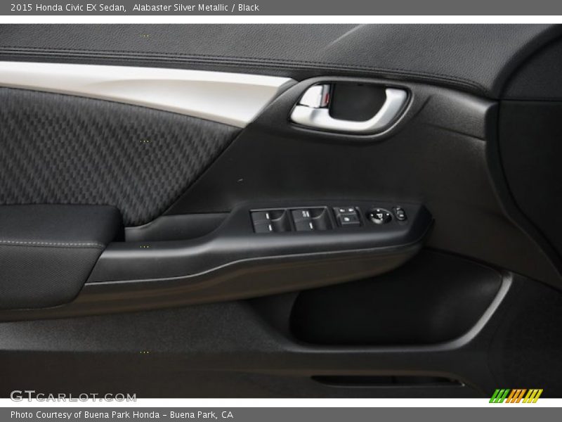 Alabaster Silver Metallic / Black 2015 Honda Civic EX Sedan