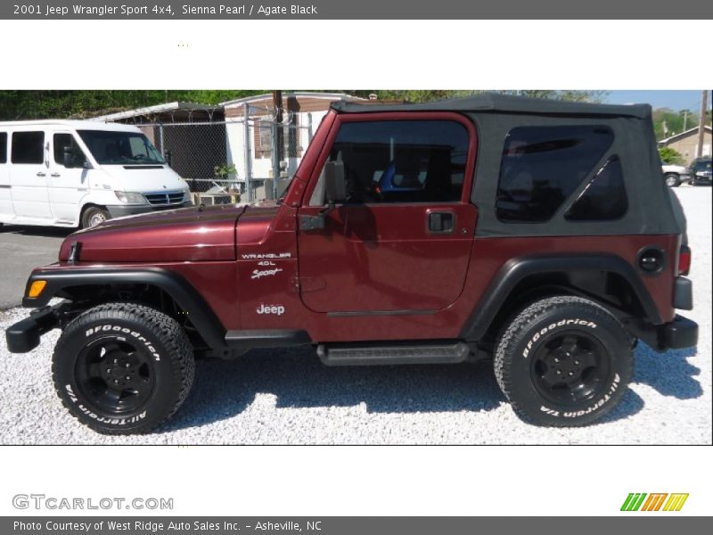 Sienna Pearl / Agate Black 2001 Jeep Wrangler Sport 4x4