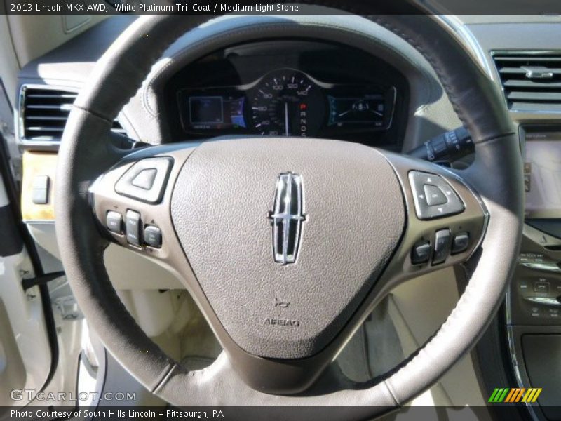 White Platinum Tri-Coat / Medium Light Stone 2013 Lincoln MKX AWD