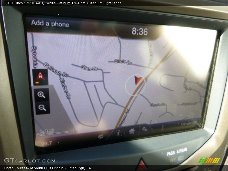 White Platinum Tri-Coat / Medium Light Stone 2013 Lincoln MKX AWD