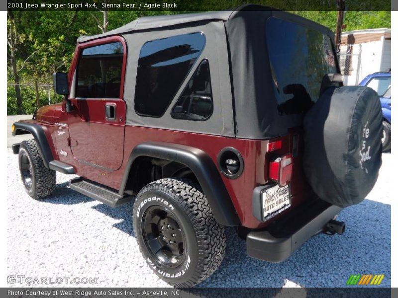 Sienna Pearl / Agate Black 2001 Jeep Wrangler Sport 4x4