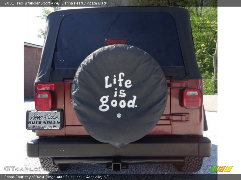 Sienna Pearl / Agate Black 2001 Jeep Wrangler Sport 4x4
