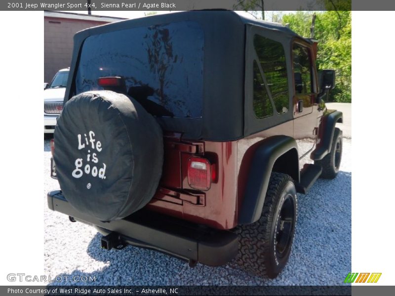 Sienna Pearl / Agate Black 2001 Jeep Wrangler Sport 4x4