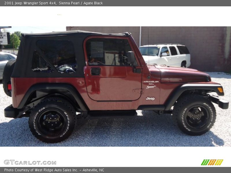 Sienna Pearl / Agate Black 2001 Jeep Wrangler Sport 4x4