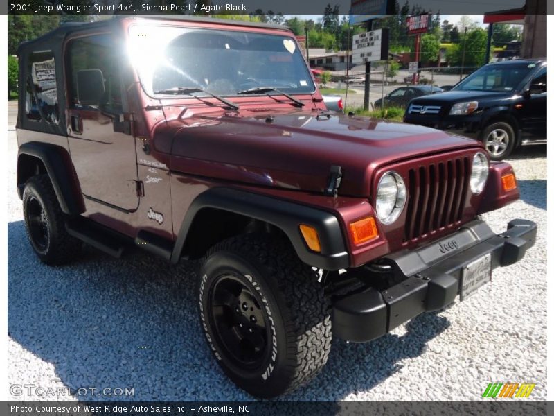 Sienna Pearl / Agate Black 2001 Jeep Wrangler Sport 4x4