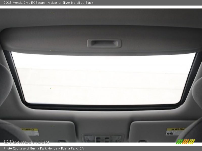 Alabaster Silver Metallic / Black 2015 Honda Civic EX Sedan