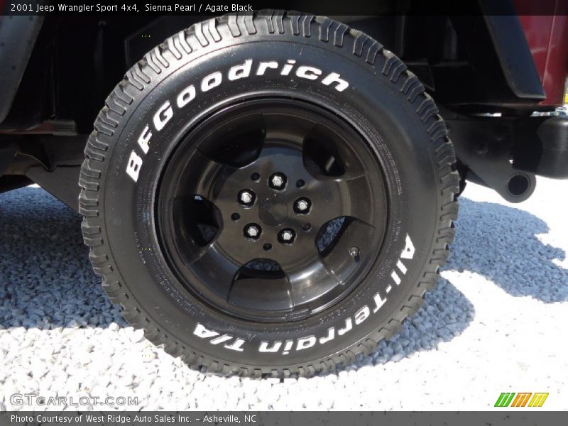 Sienna Pearl / Agate Black 2001 Jeep Wrangler Sport 4x4