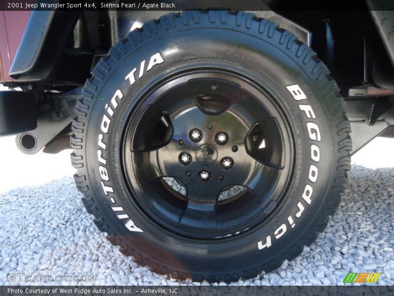 Sienna Pearl / Agate Black 2001 Jeep Wrangler Sport 4x4