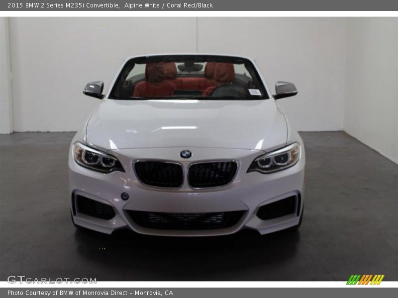 Alpine White / Coral Red/Black 2015 BMW 2 Series M235i Convertible