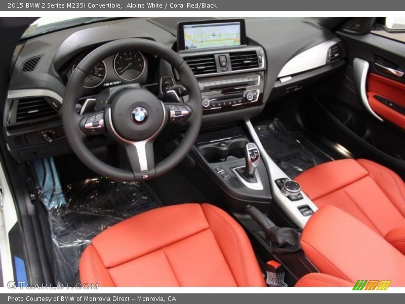 Coral Red/Black Interior - 2015 2 Series M235i Convertible 