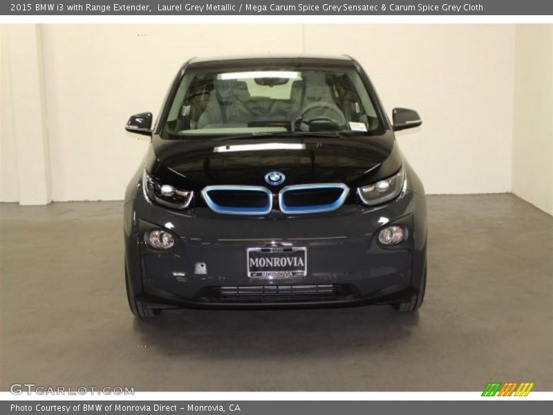 Laurel Grey Metallic / Mega Carum Spice Grey Sensatec & Carum Spice Grey Cloth 2015 BMW i3 with Range Extender