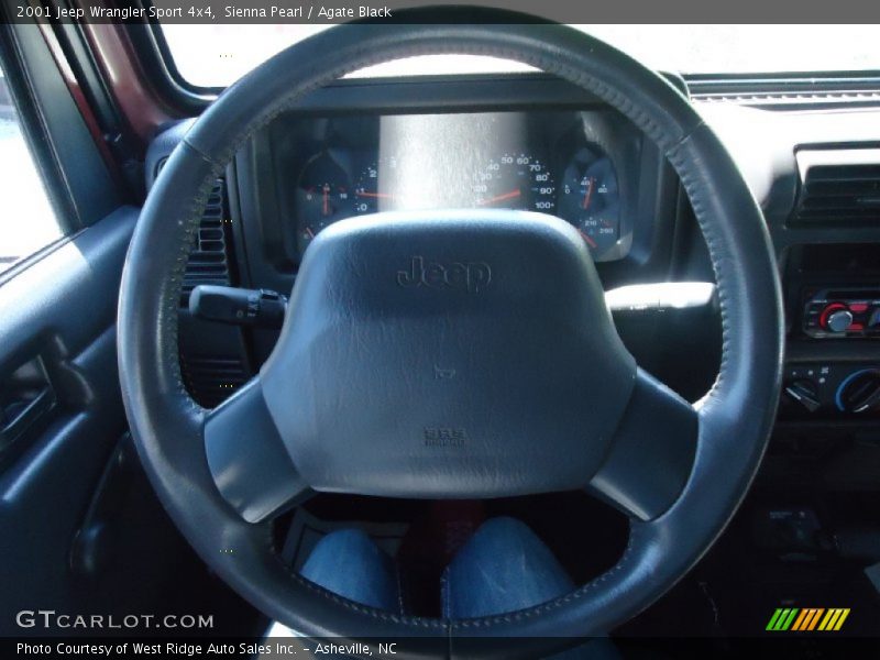 Sienna Pearl / Agate Black 2001 Jeep Wrangler Sport 4x4