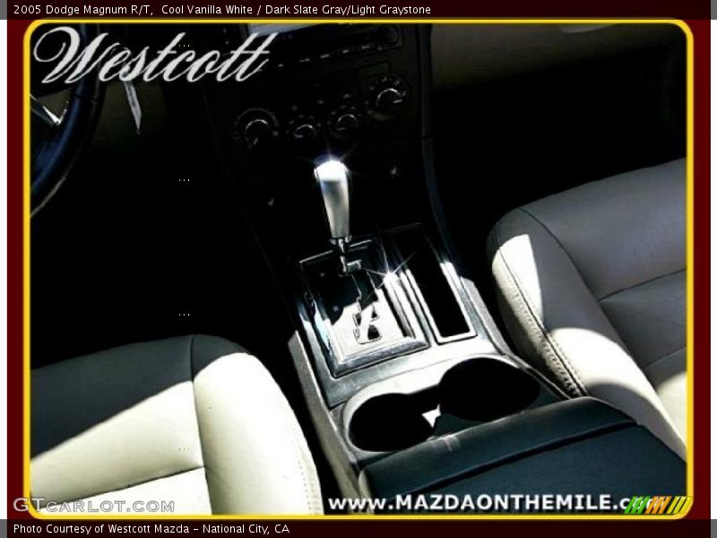 Cool Vanilla White / Dark Slate Gray/Light Graystone 2005 Dodge Magnum R/T