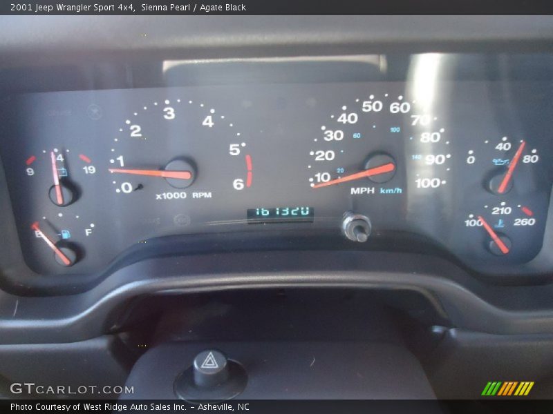 Sienna Pearl / Agate Black 2001 Jeep Wrangler Sport 4x4