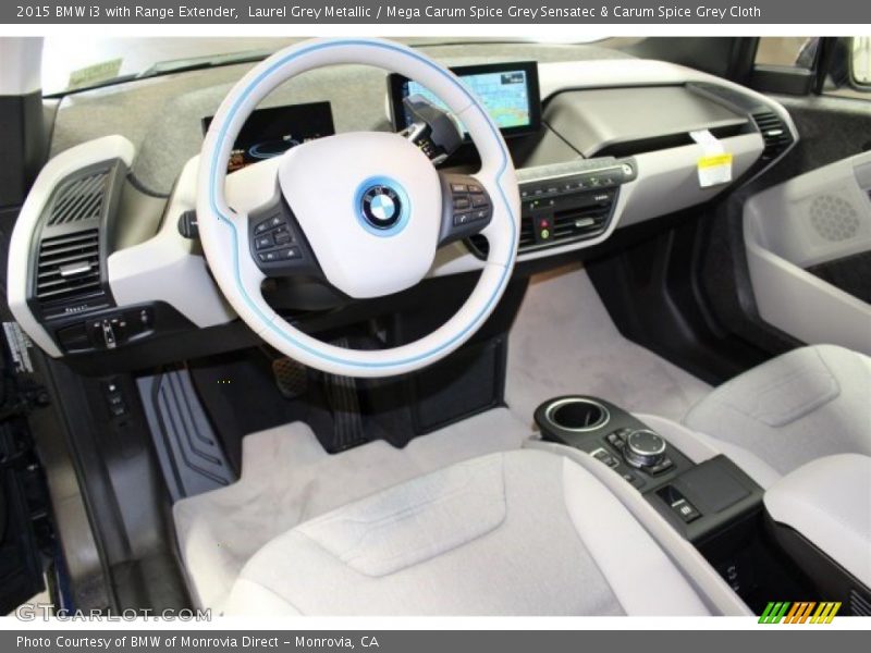 Mega Carum Spice Grey Sensatec & Carum Spice Grey Cloth Interior - 2015 i3 with Range Extender 