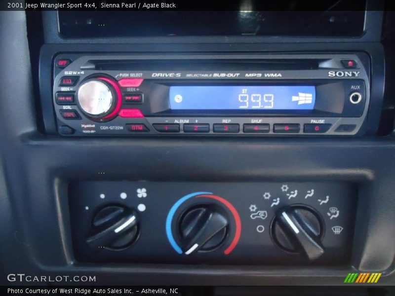 Sienna Pearl / Agate Black 2001 Jeep Wrangler Sport 4x4