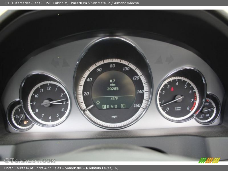 Palladium Silver Metallic / Almond/Mocha 2011 Mercedes-Benz E 350 Cabriolet