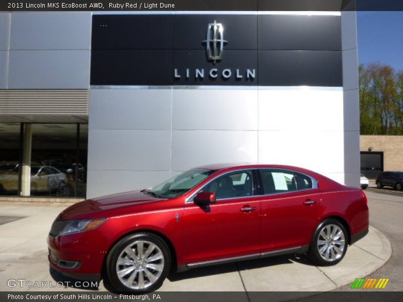 Ruby Red / Light Dune 2013 Lincoln MKS EcoBoost AWD