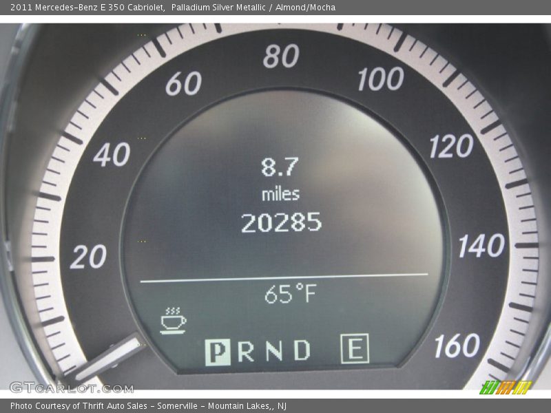 Palladium Silver Metallic / Almond/Mocha 2011 Mercedes-Benz E 350 Cabriolet