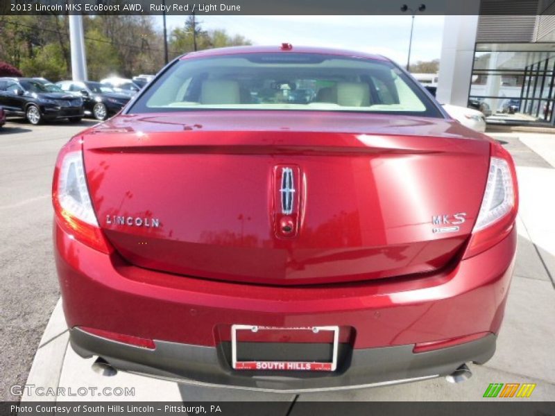 Ruby Red / Light Dune 2013 Lincoln MKS EcoBoost AWD