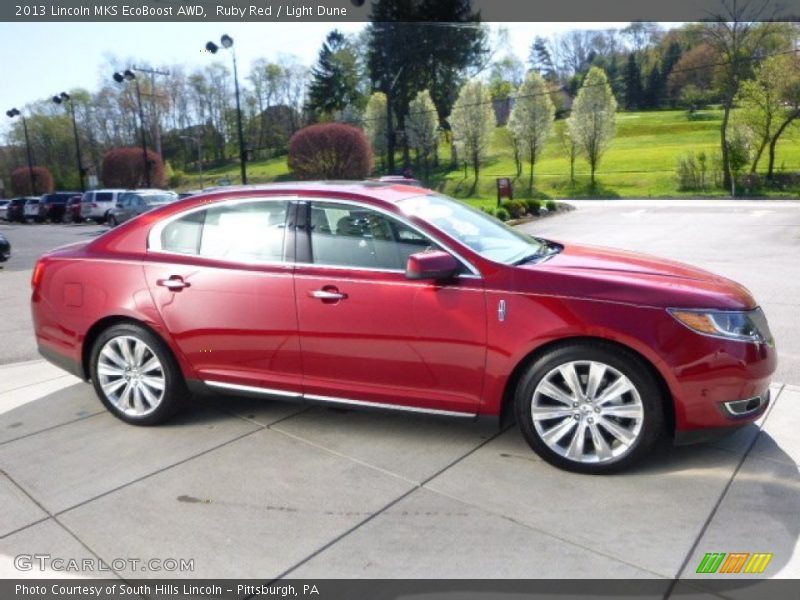 Ruby Red / Light Dune 2013 Lincoln MKS EcoBoost AWD