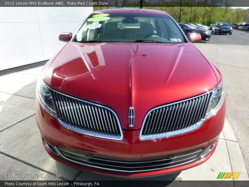 Ruby Red / Light Dune 2013 Lincoln MKS EcoBoost AWD